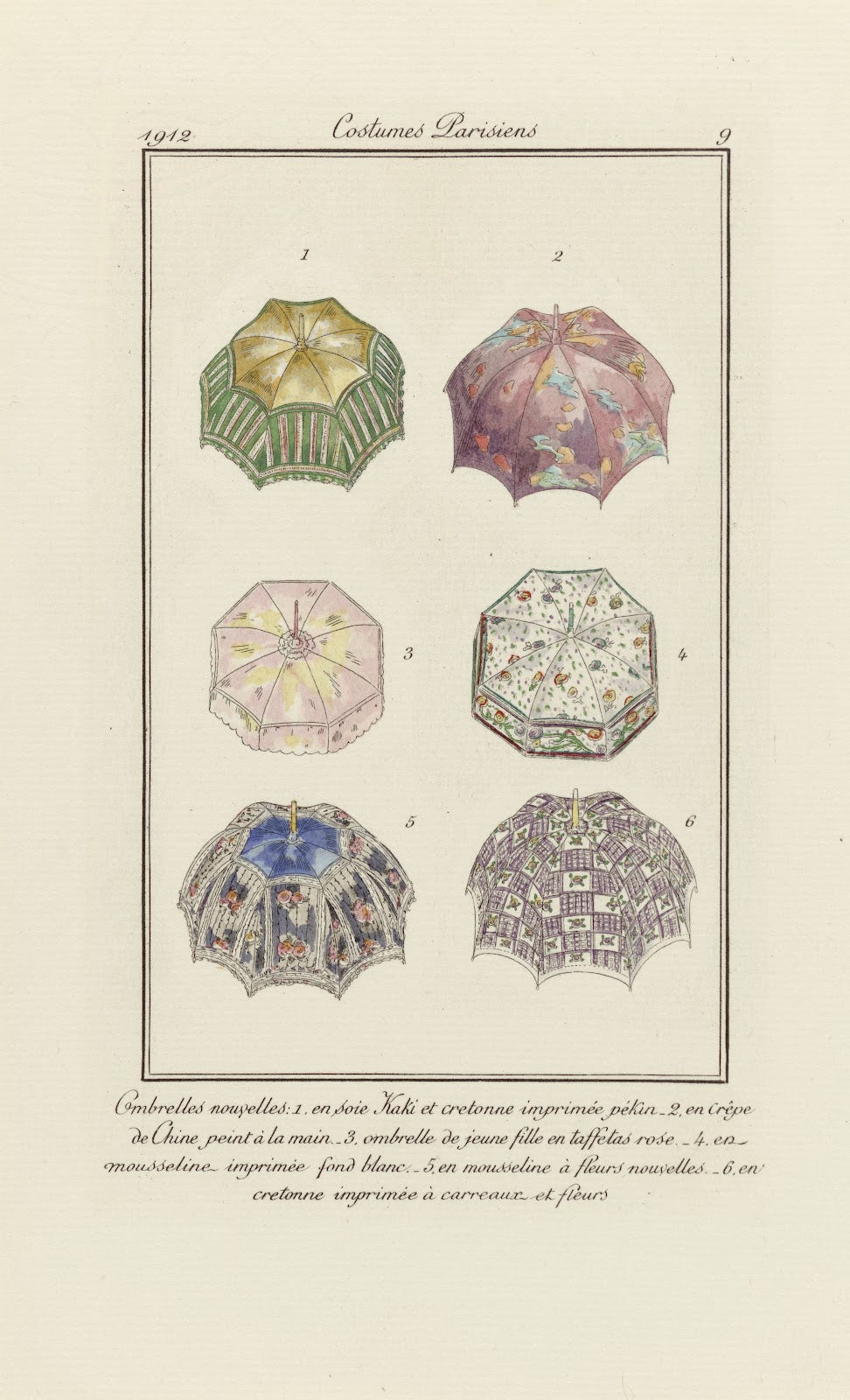 Ombrelles nouvelles 1912