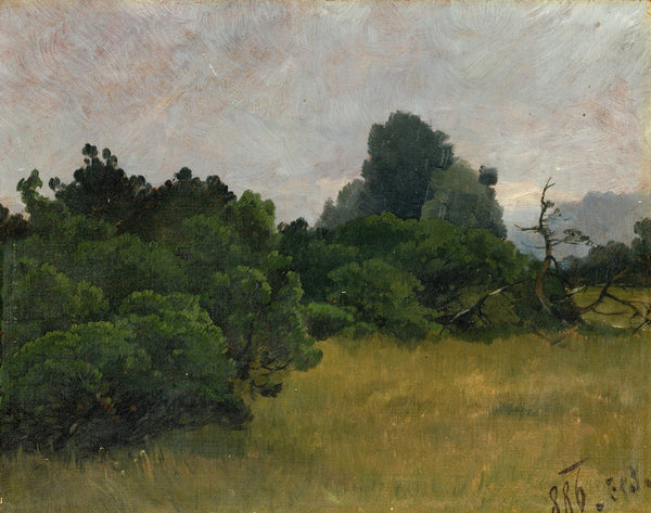 Baumgruppe Skizze 1886