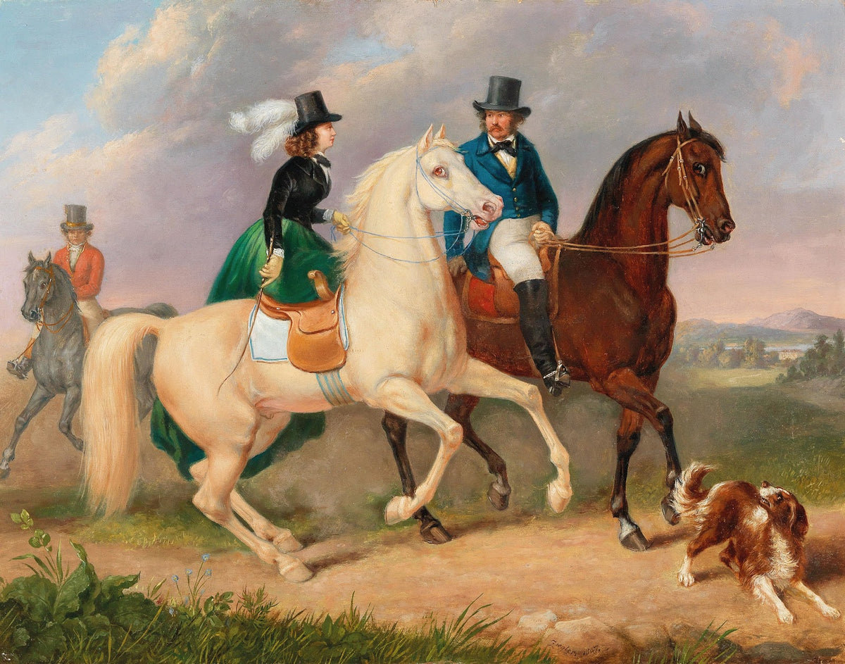 Riding Out with Lady in a Green Skirt