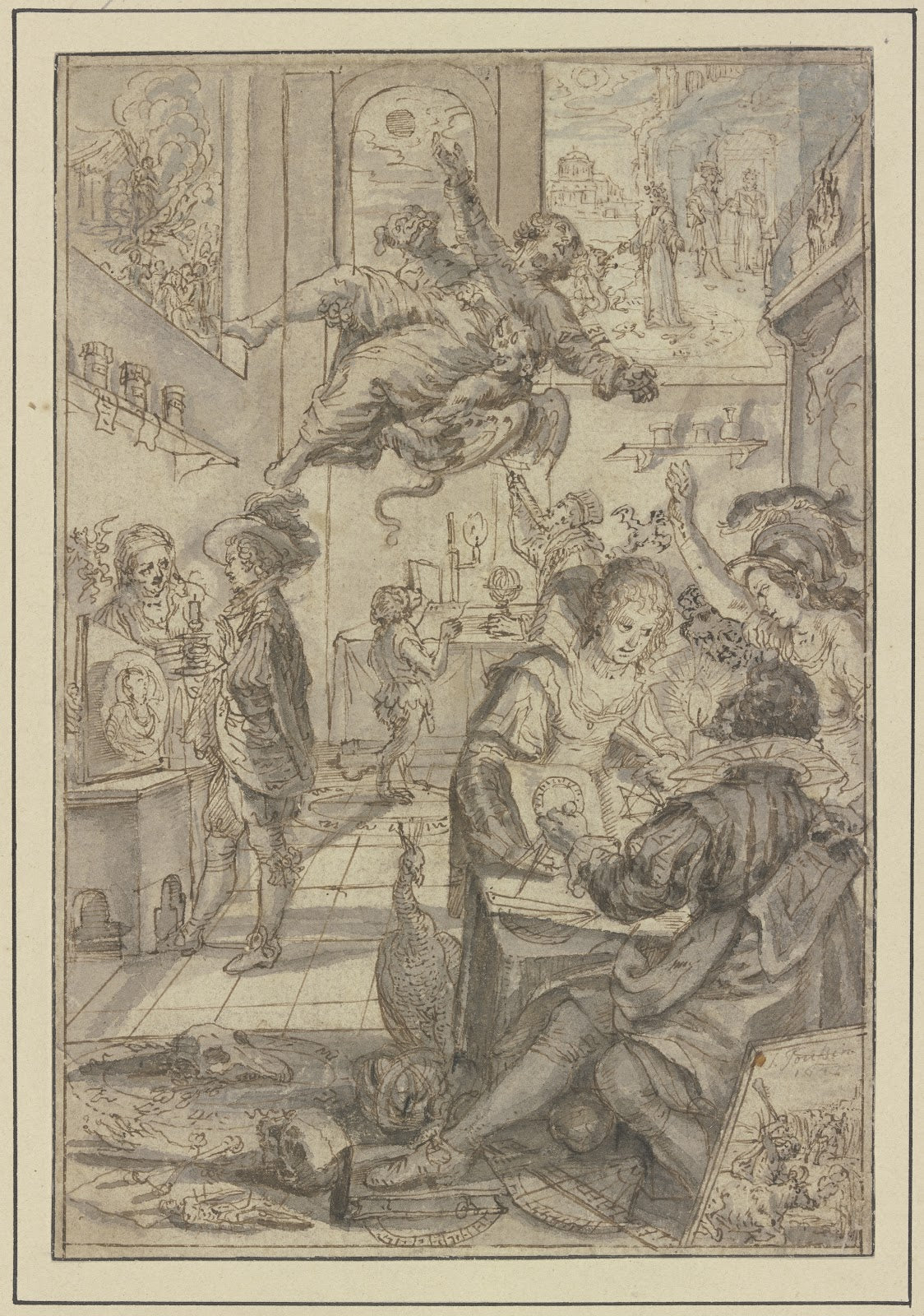 Werkstatt eines Zauberers und Sterndeuters 1647