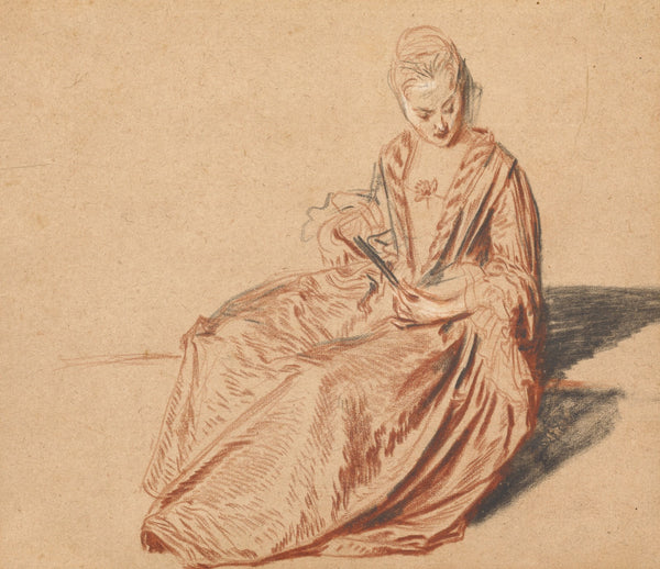 Seated Woman with a Fan 1717
