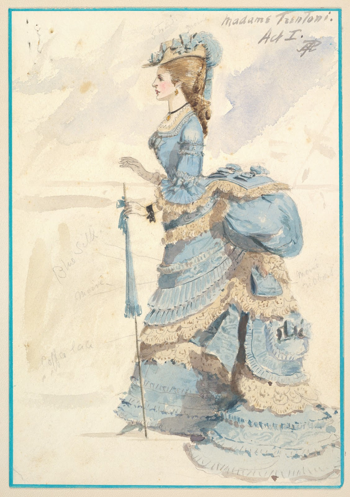 Costume Design for Madame Trentoni Act I 1901
