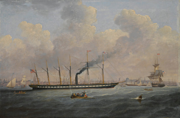 The SS Great Britain Off Liverpool Flying The Atlantic Flag