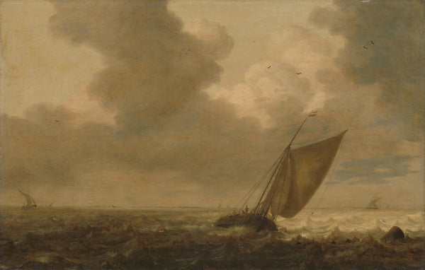 Fishing boat with the wind in the sails 1625   1640