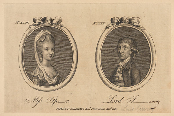 Miss Sp r Lord S  1781