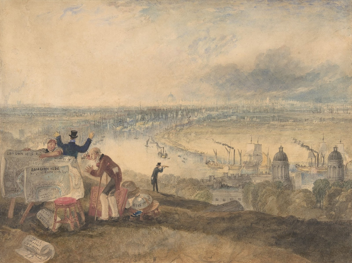 View of London from Greenwich 1825
