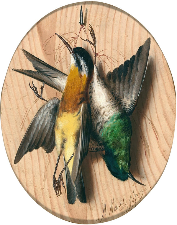 Trompe loeil songbirds 1873
