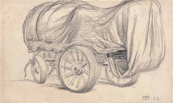 A Broad Wheeled Road Waggon