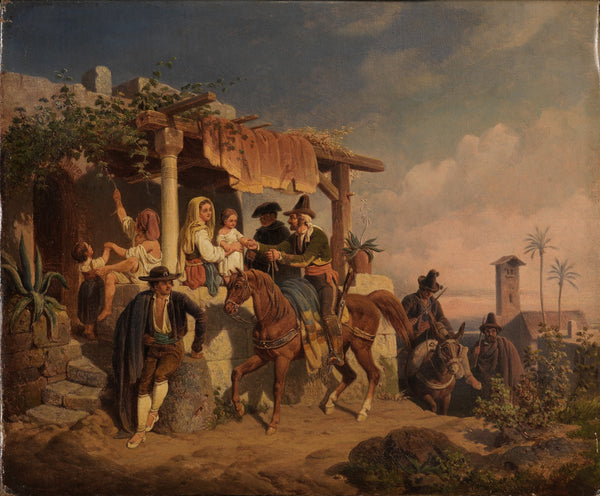 Spanish genre scene 1850