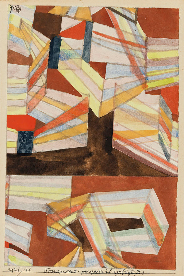 Transparent perspectivisch gefügt II 1921