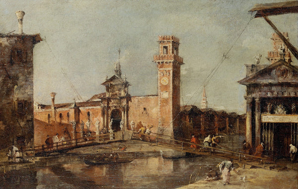 The Entrance to the Arsenal in Venice