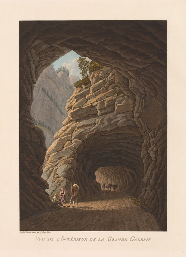 Vue de lintérieur de la Grande Galerie 1811