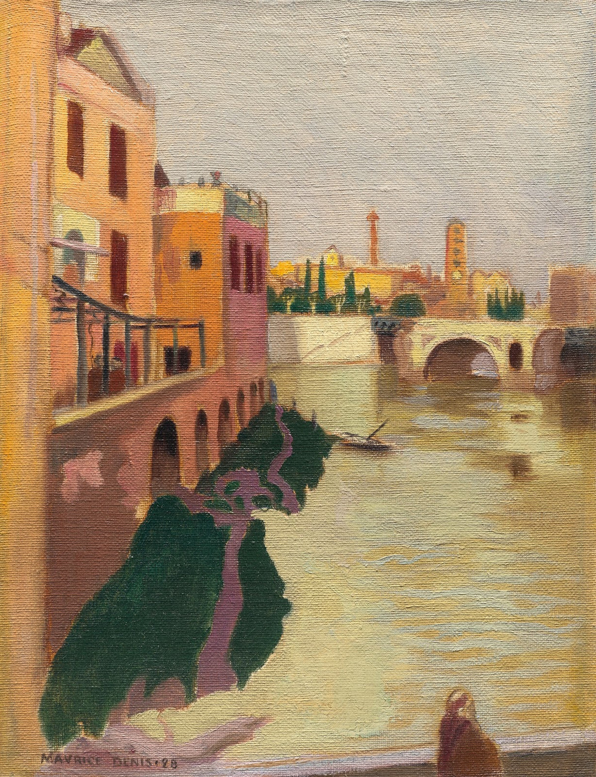 Île du Tibre ou île San Bartolomeo Rome 1928