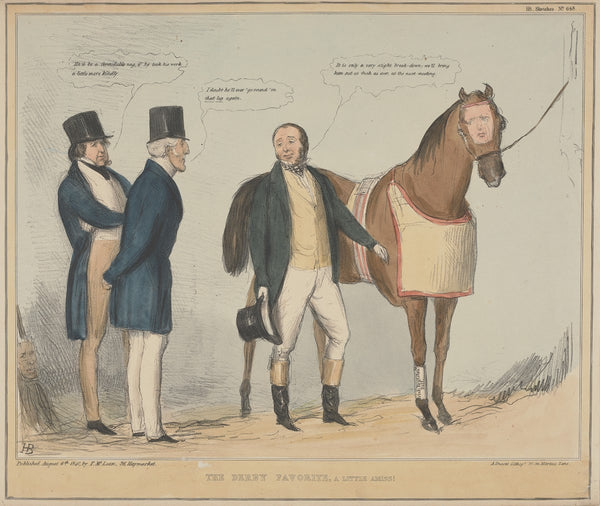 The Derby Favorite A Little Amiss 1840