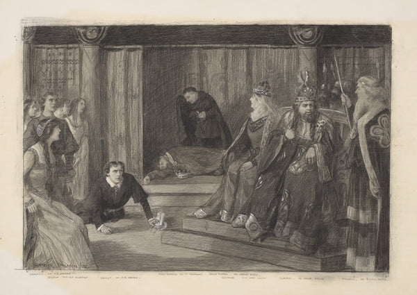 Hamlet at the Adelphi the play scene act III 1905
