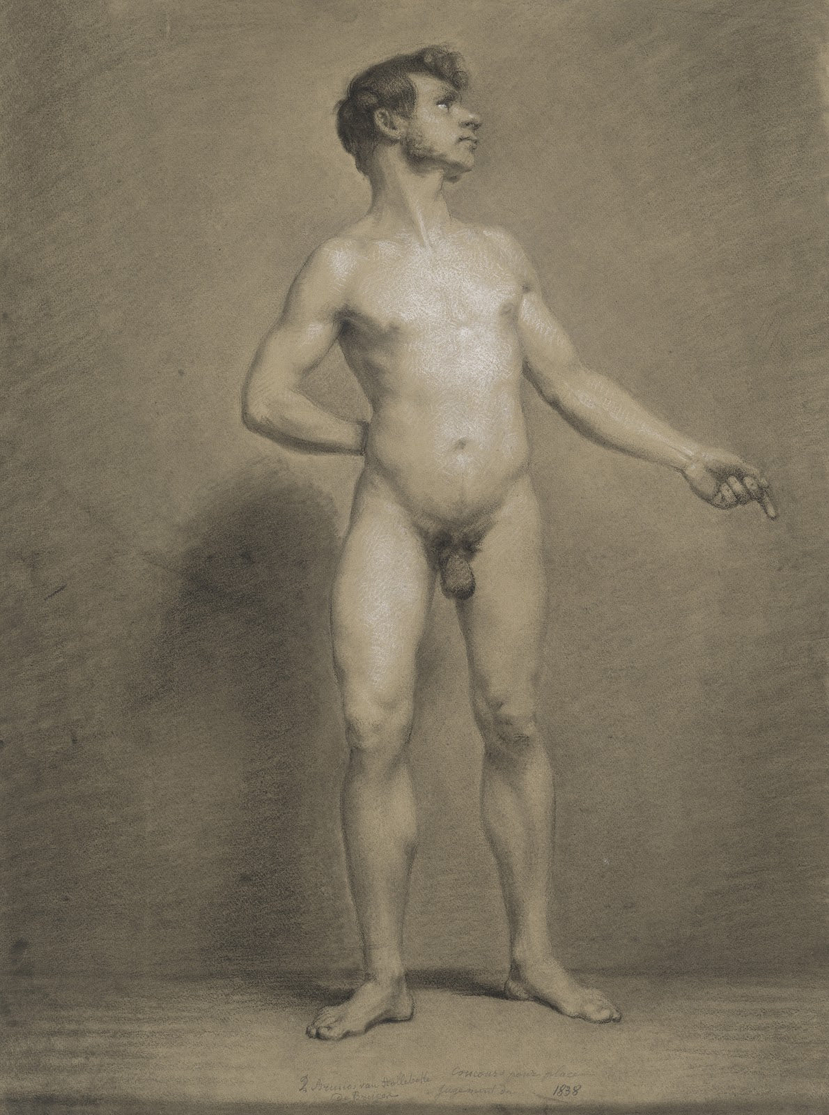 Standing male nude 1838