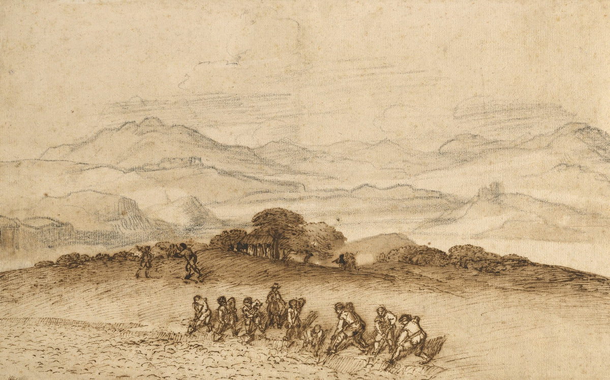 Landscape in Latium with Farm Laborers 16601663