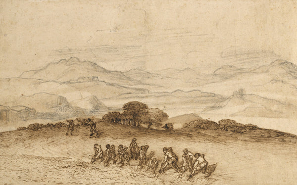 Landscape in Latium with Farm Laborers 16601663