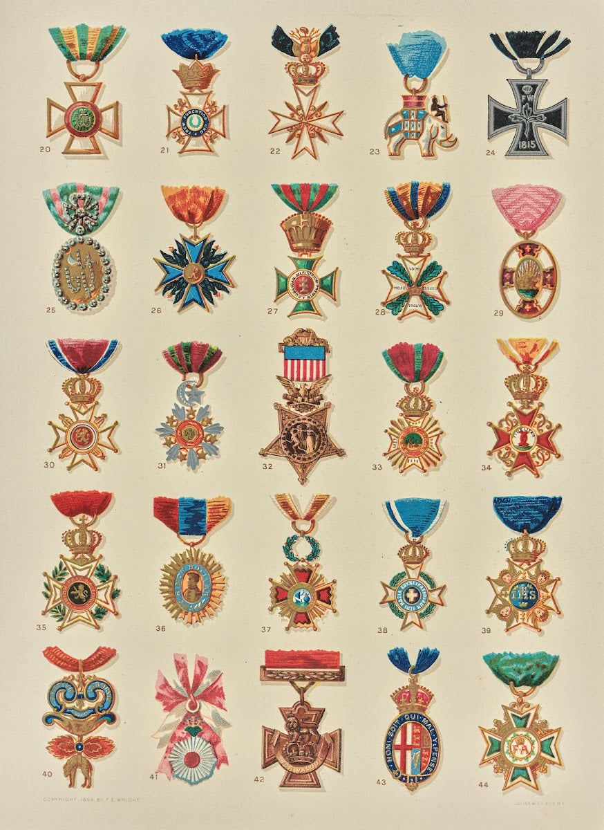 Badges and decorations of honor 1896