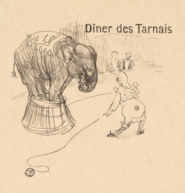 Menu from the Dinner Tarnais Dîner des Tarnais 1896
