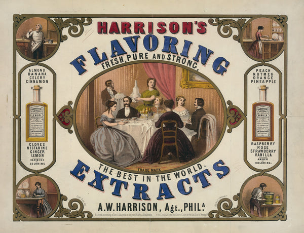 Harrisons flavoring extracts Philadelphia 1853