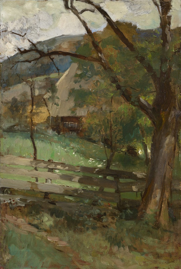 Black Forest Landscape with House ca 1890