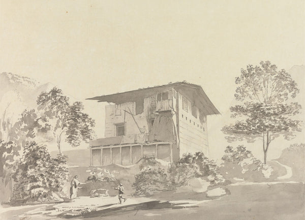 In the Village near Tassisudon Tashicho Dzong ca 1783