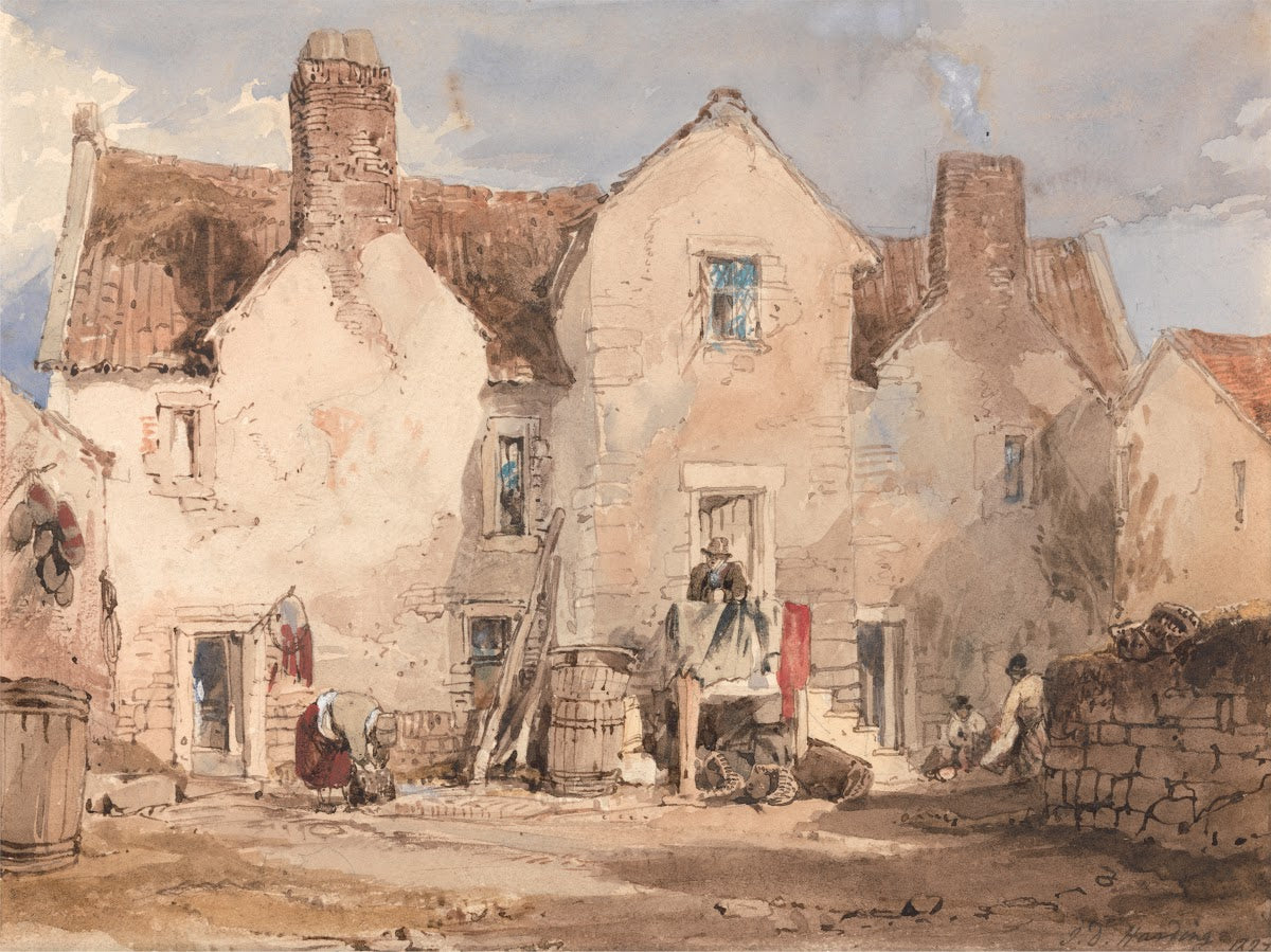 Fishermens Houses at Sculcoats near Hull Yorkshire 1827