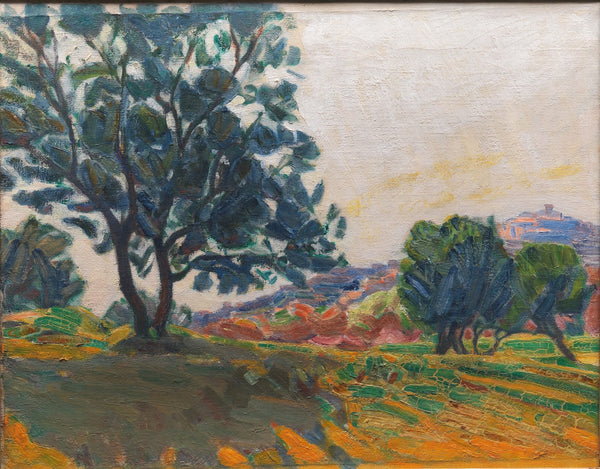 The Olive Grove With Cagnes in the Background Against the Light 1923