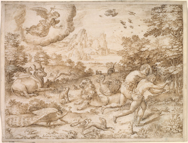 The Expulsion from Paradise c 1606