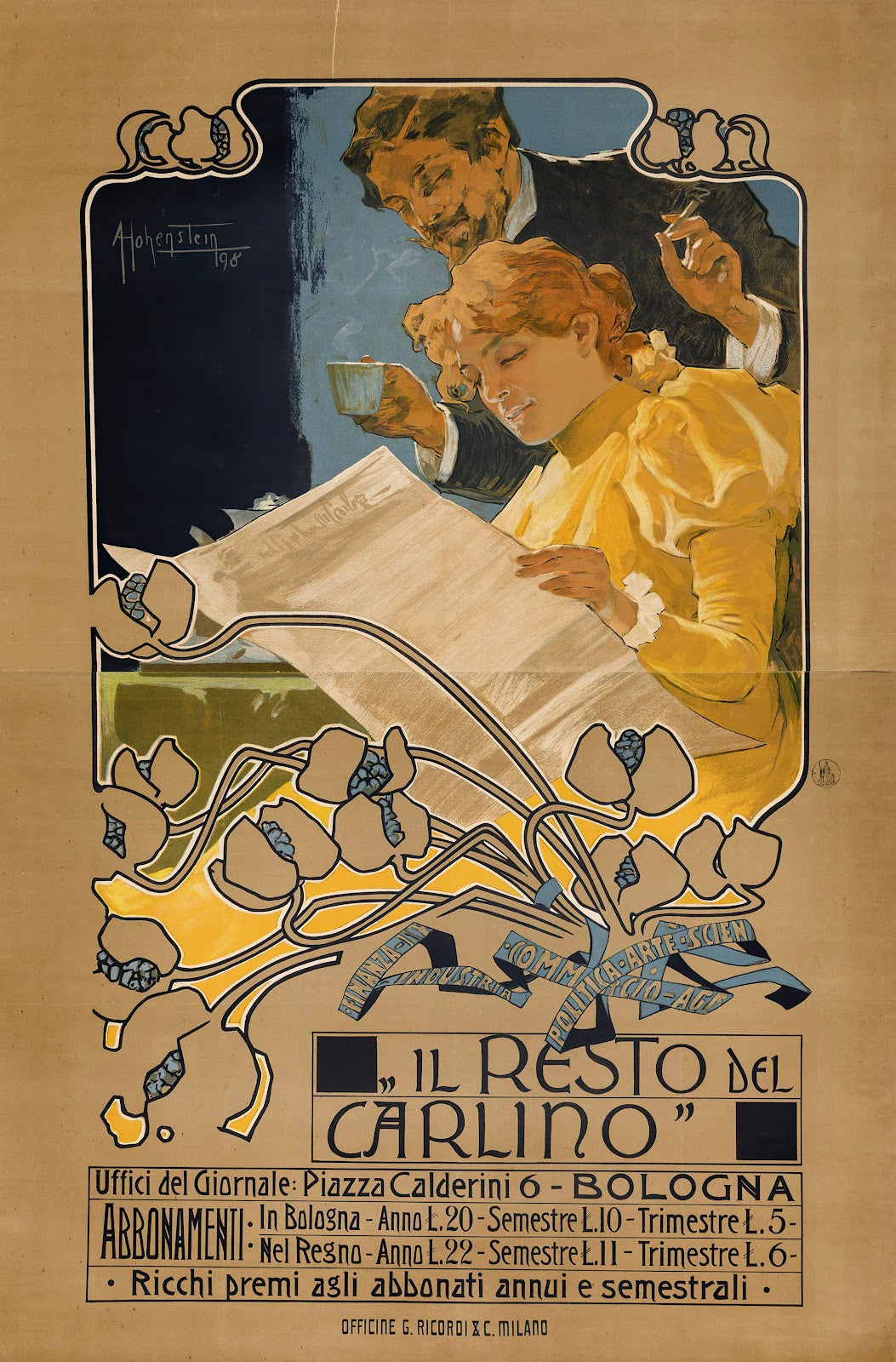Il Resto Del Carlino Bologna 1898