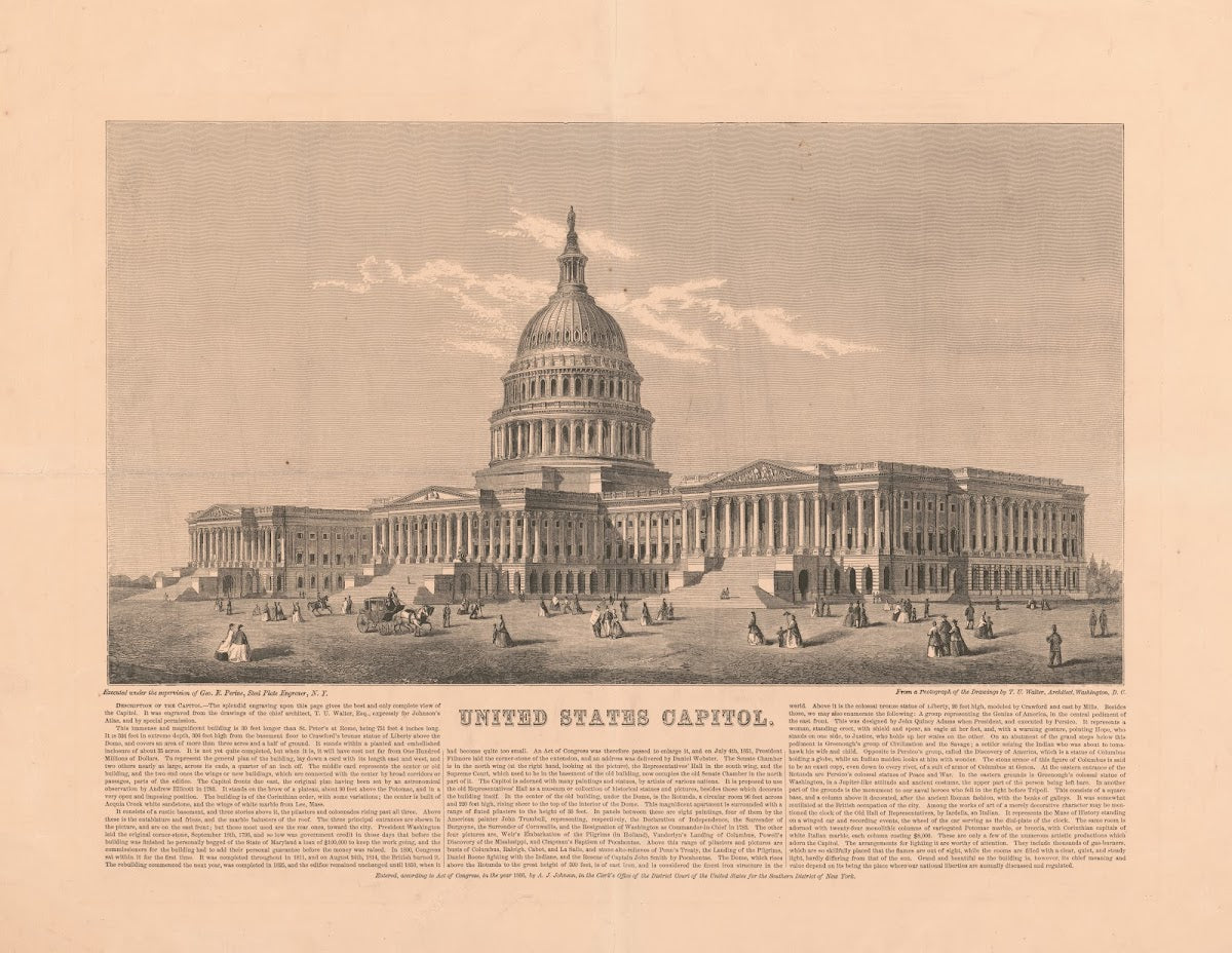United States Capitol 19th century