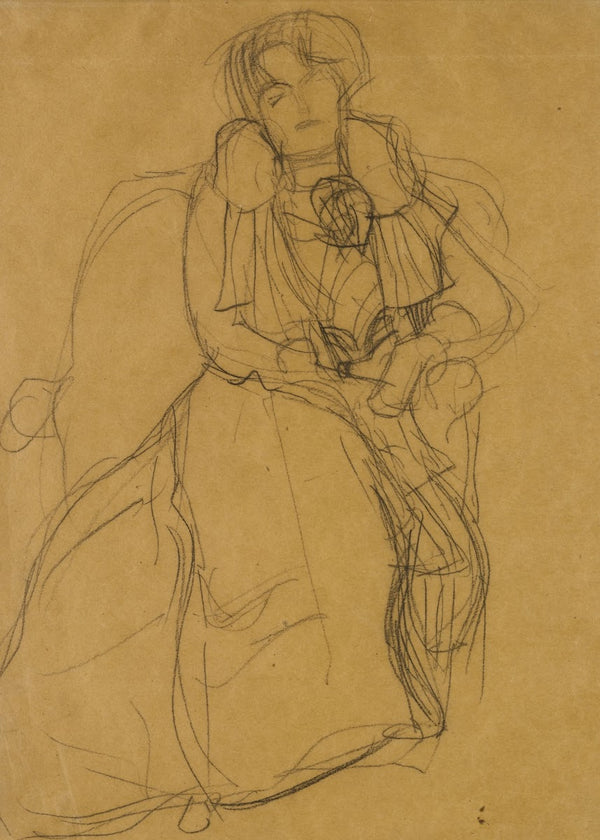 Im Lehnstuhl sitzend von vorne Seated in an Armchair Seen Head On