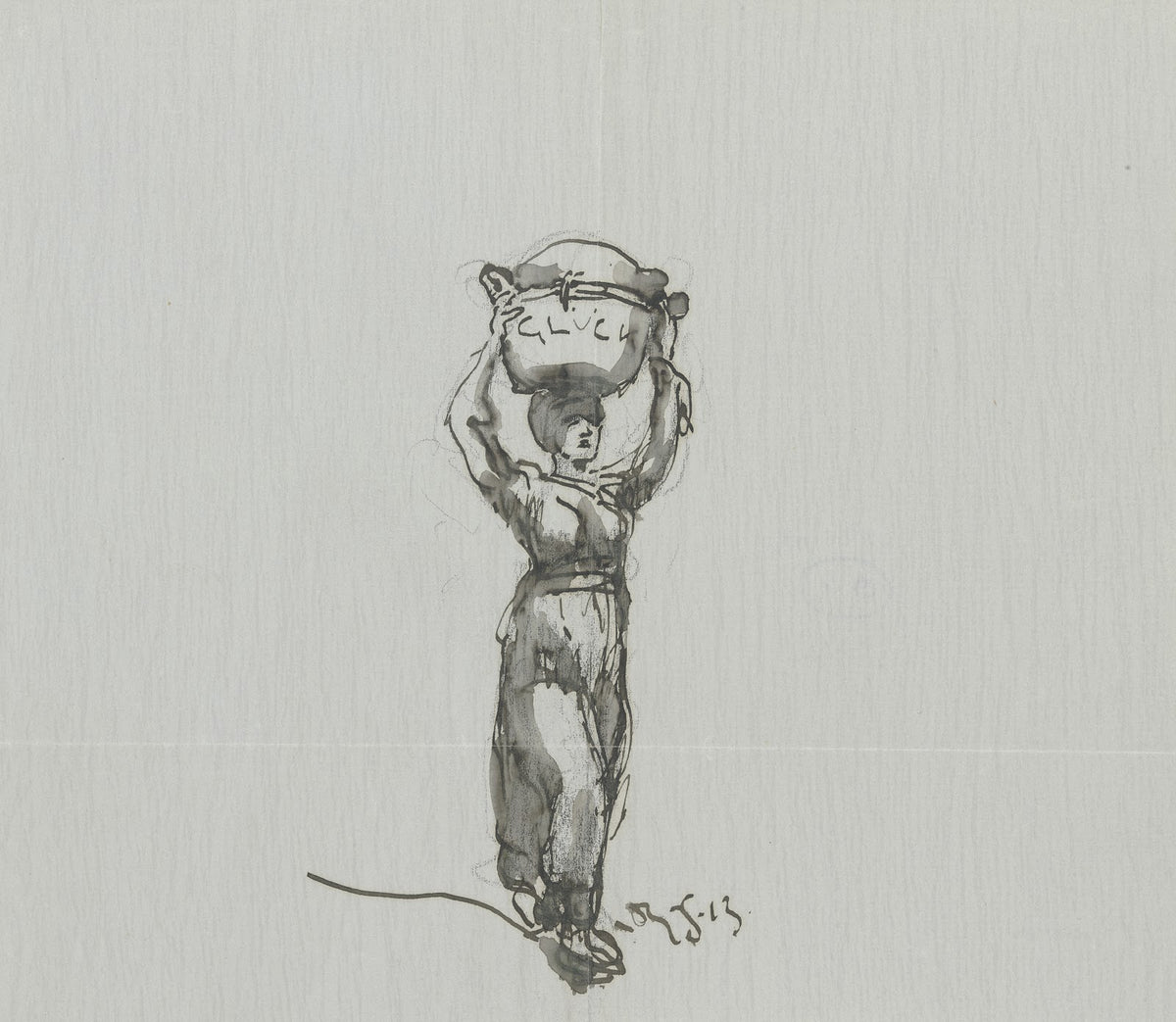 Washerwoman happiness 1913