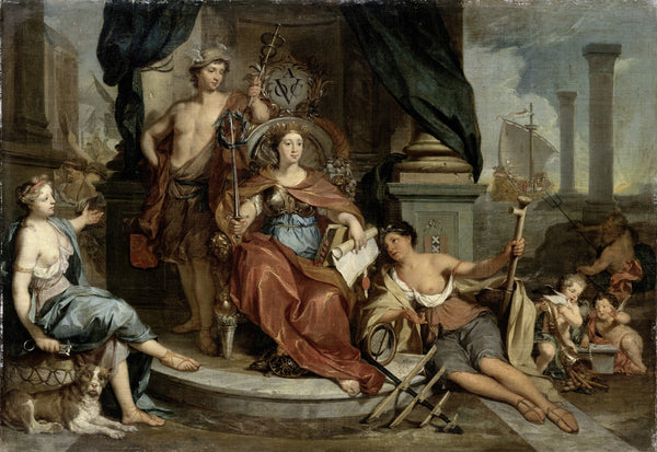 Apotheosis of the Dutch East India Company Allegory of the Amsterdam Chamber of