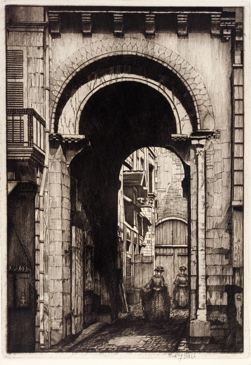 Ancient Doorway Nevers ca 1921