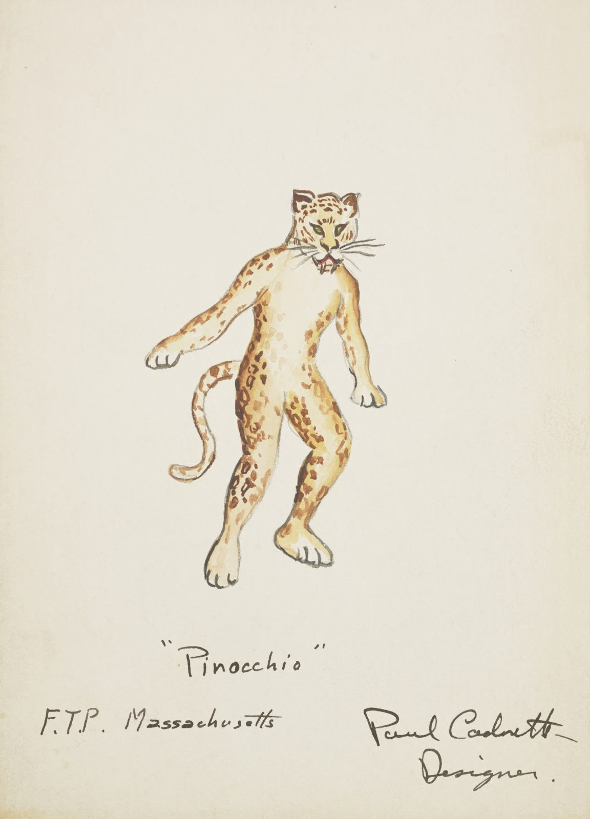 Pinocchio Leopard Leopard suit 1934 1943