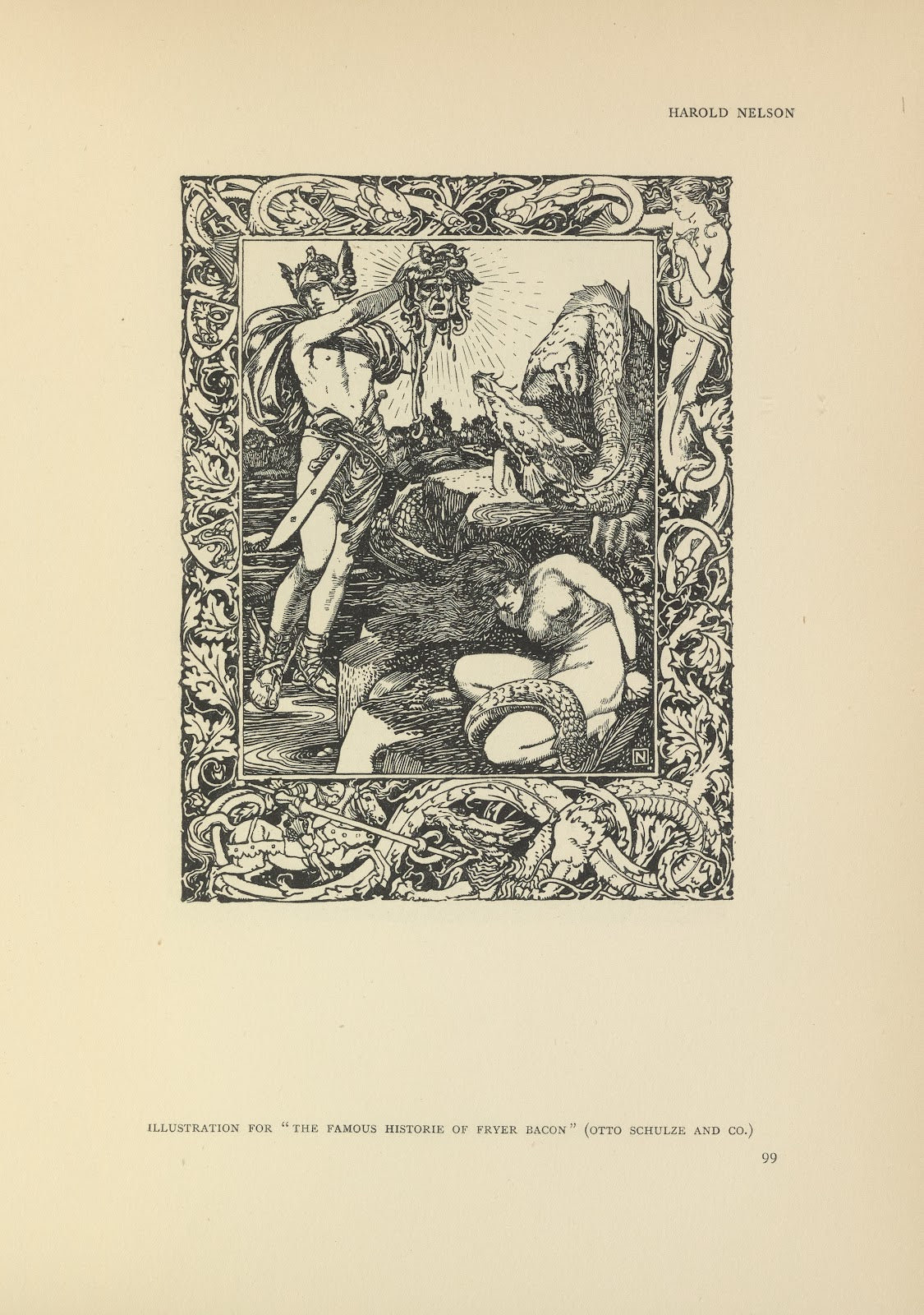 Illustration for The famous historie of Fryer Bacon 1914