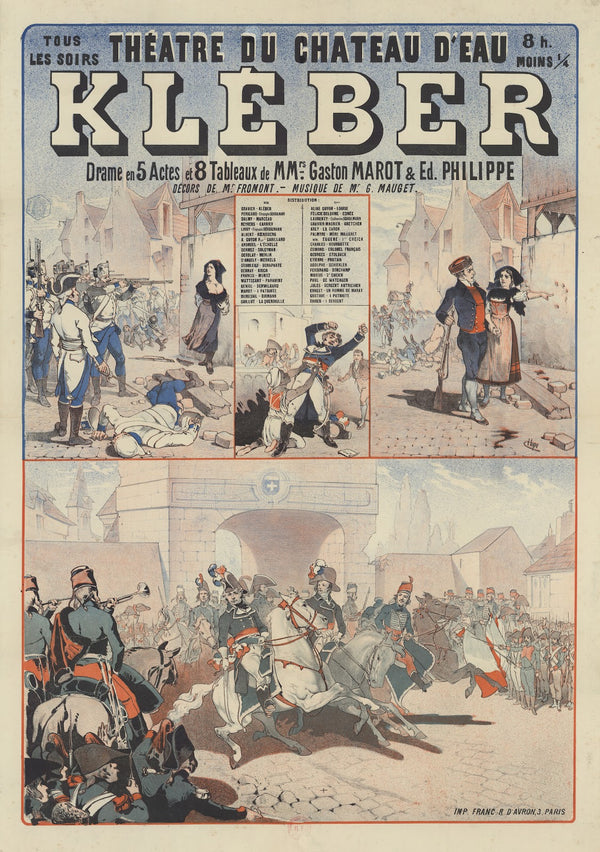 Théâtre du Château dEau Kléber Drame en 5 actes et 8 tableaux de MMrs Gaston Mar