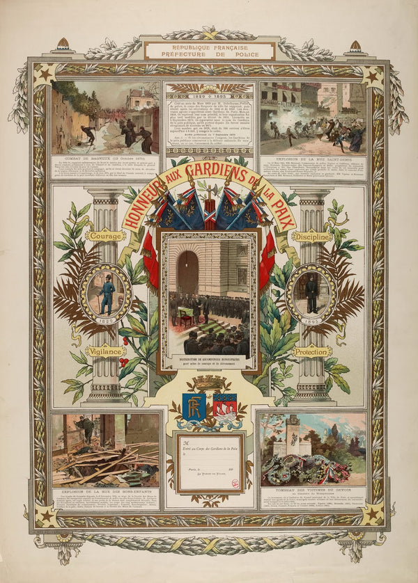 Honneur aux gardiens de la paix 1895