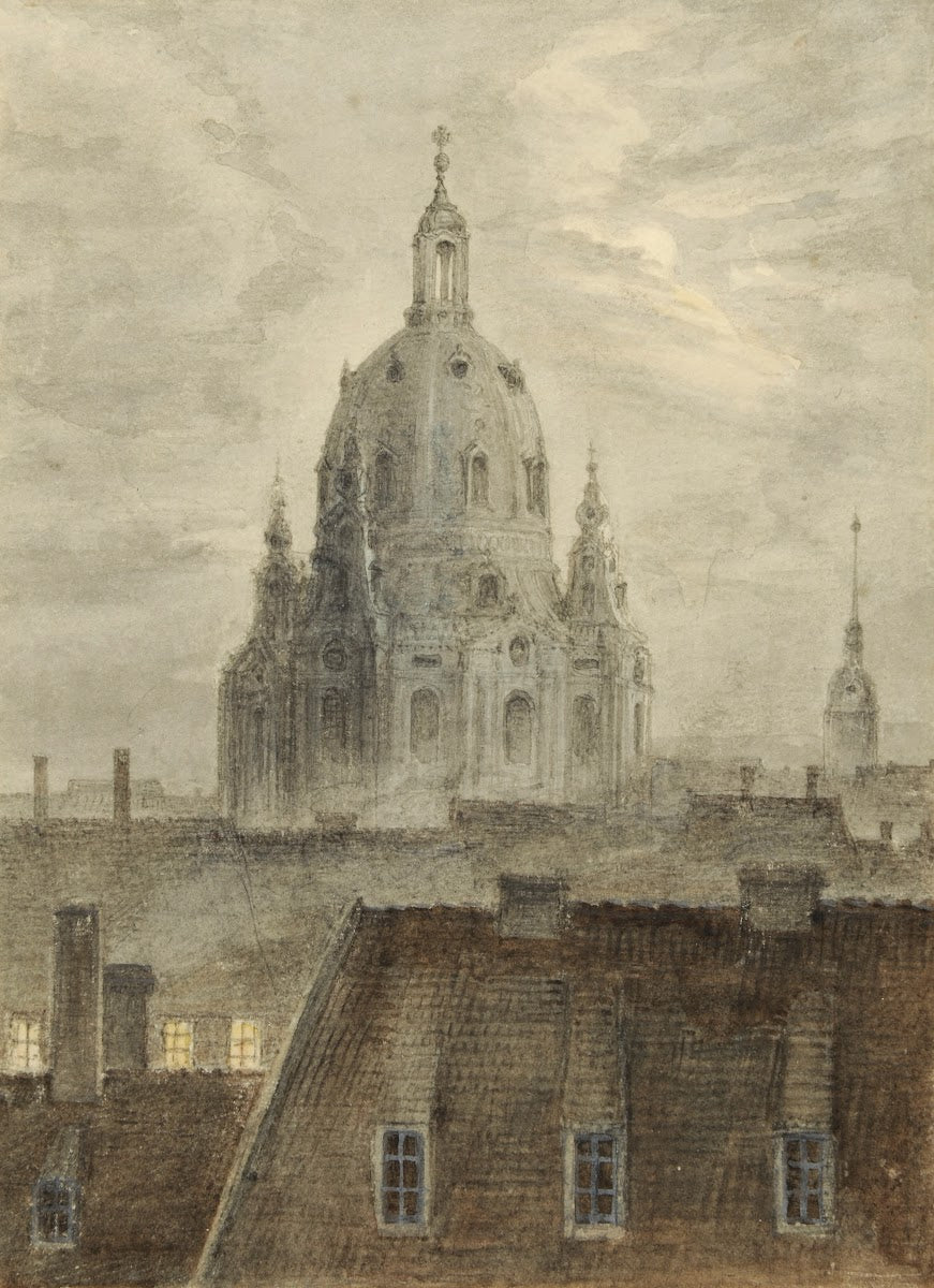 Die Frauenkirche in Dresden 1824