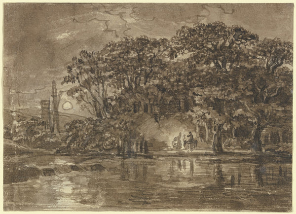Nocturnal river landscape ca 1780