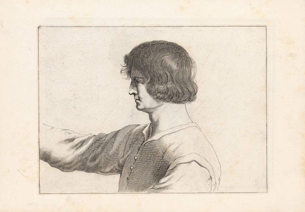 Engravings after Guercinos Libro dei Disegni Pl14 c 1630