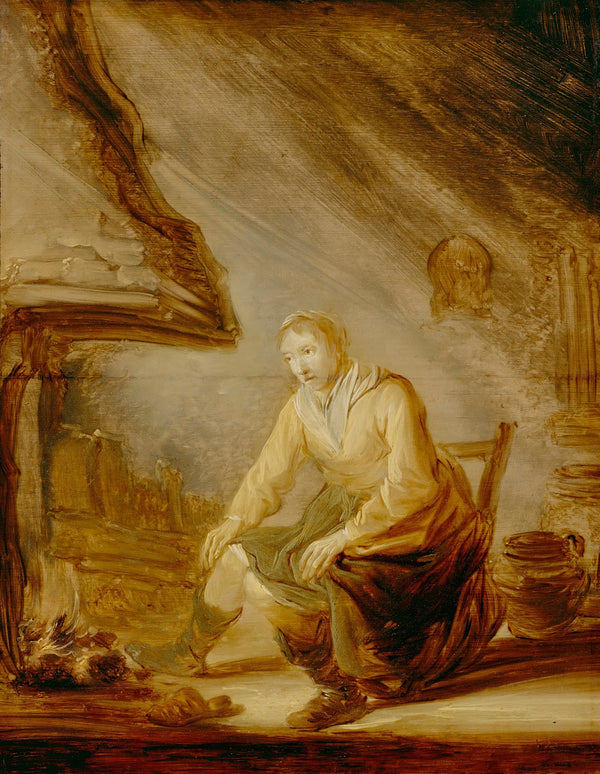 Woman Before A Fire ca 1640
