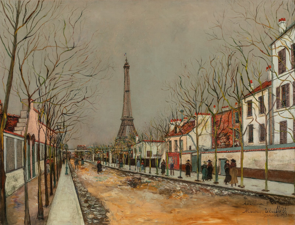 Avenue de Versailles et la Tour Eiffel 1922
