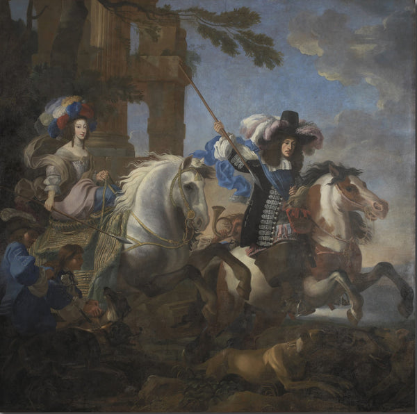 Henriette Adelaide of Savoy and Ferdinand of Bavaria on Horseback 1658 1663