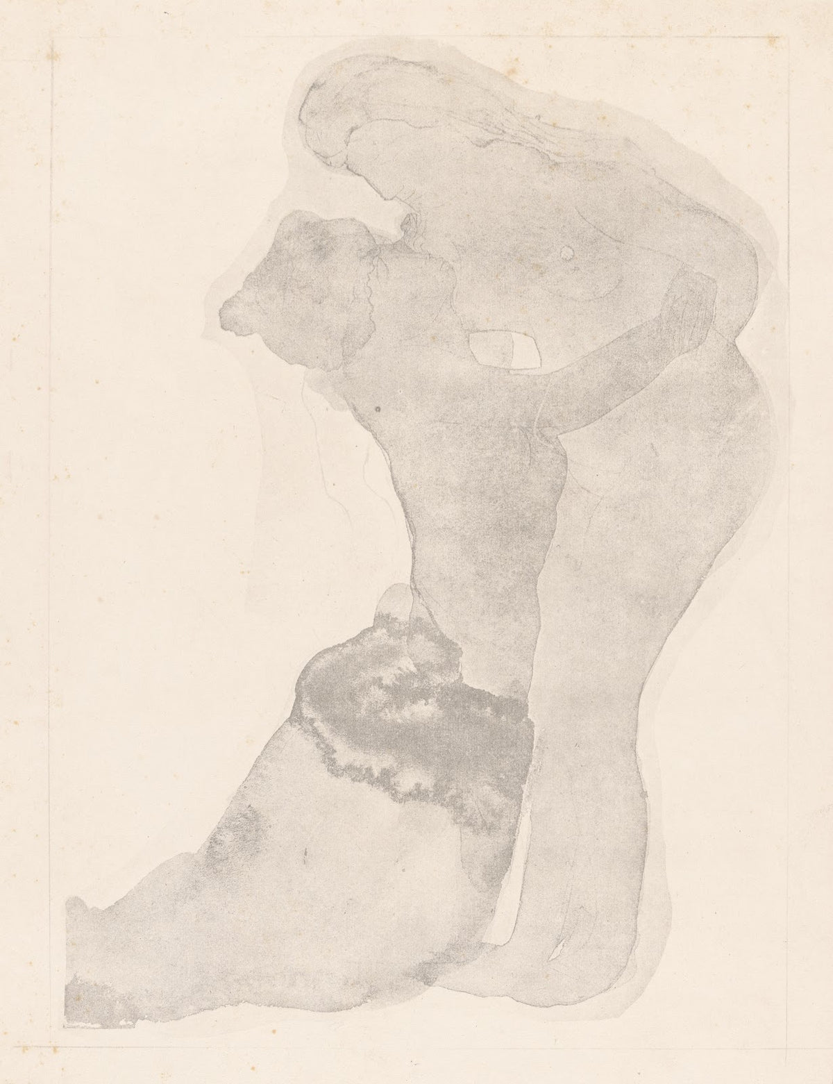 Couple embracing 1902