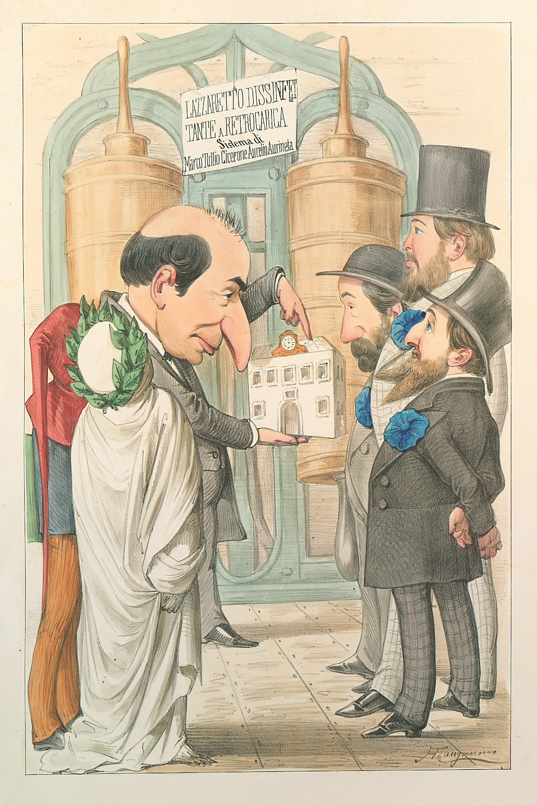 Lesposizione marittima visitata da Dante e Virgilio Pl12 1871