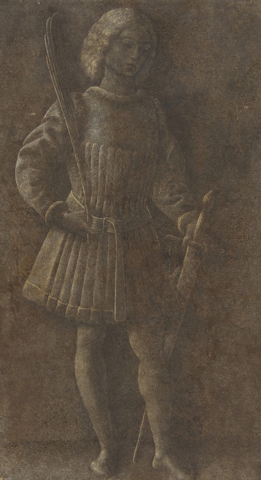 Standing Youth with Sword and Palm Branch 15th century