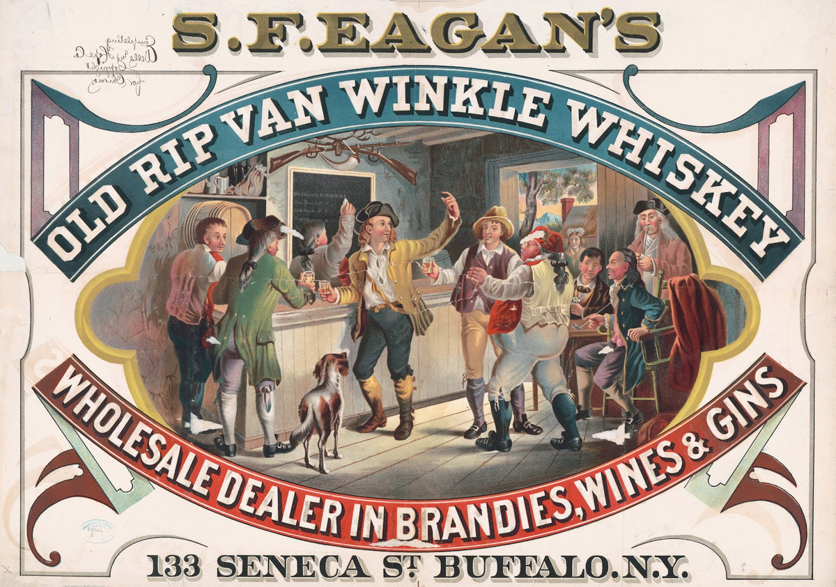 SF Eagans old Rip Van Winkle whiskey wholesale dealer in brandies wines  gins 13